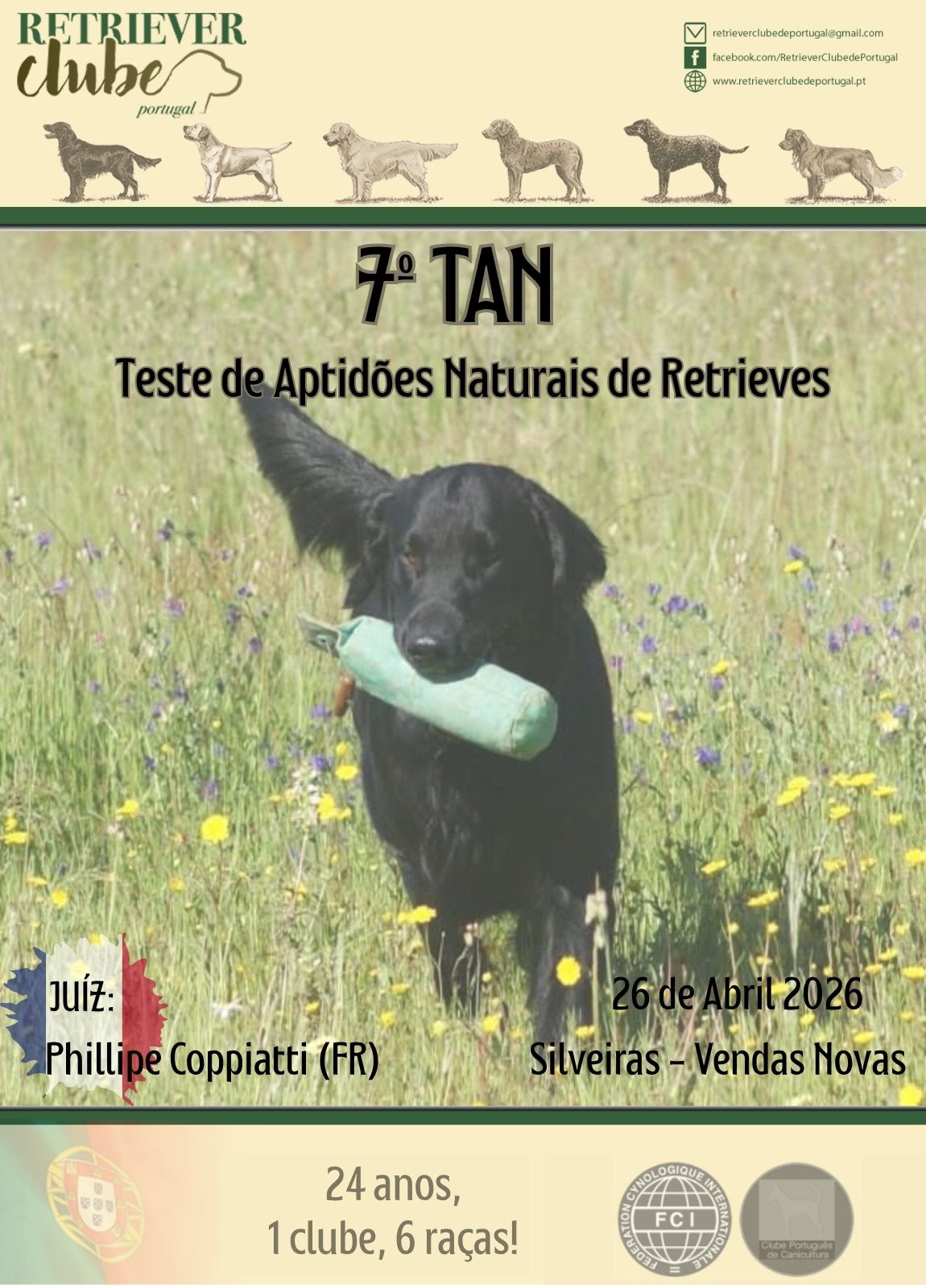 7º TAN RCP – Teste de Aptidões Naturais – Retrievers